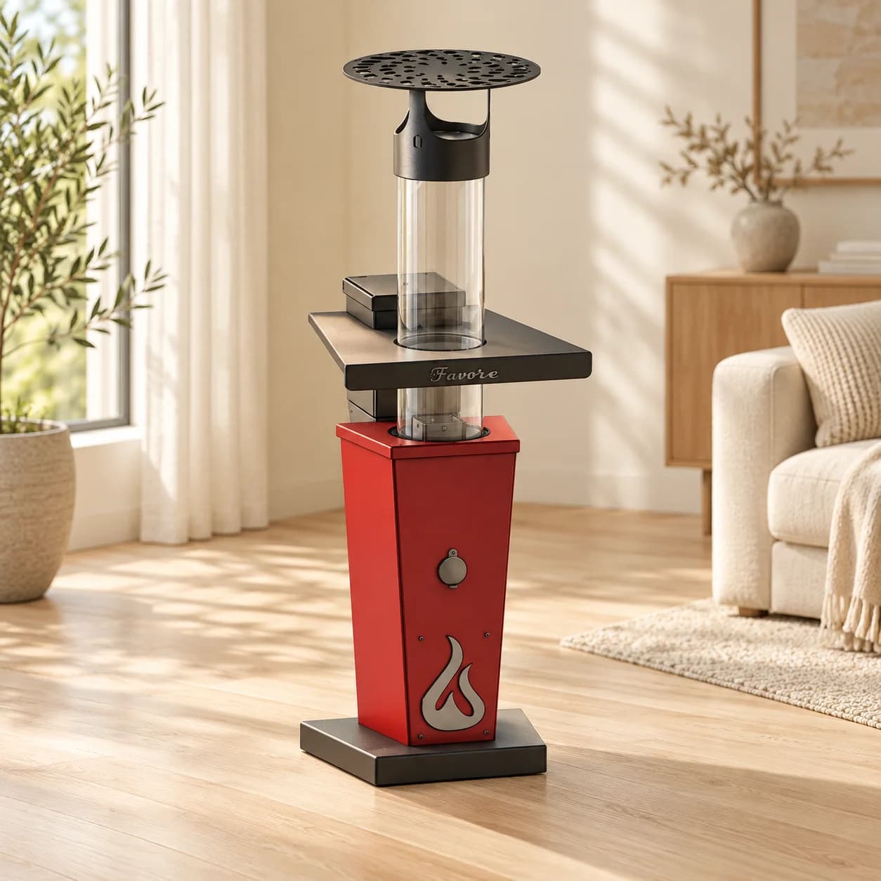 Mini Cam Borulu Pelet Sobası — ürün görseli